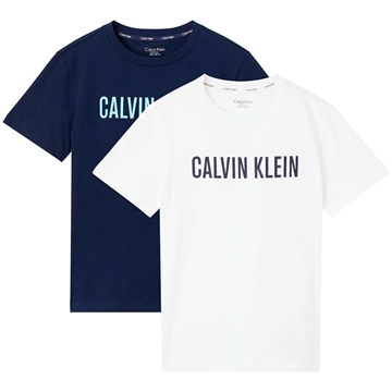 Calvin Klein Boys 2PK Tees 700329 White/Navy Iris